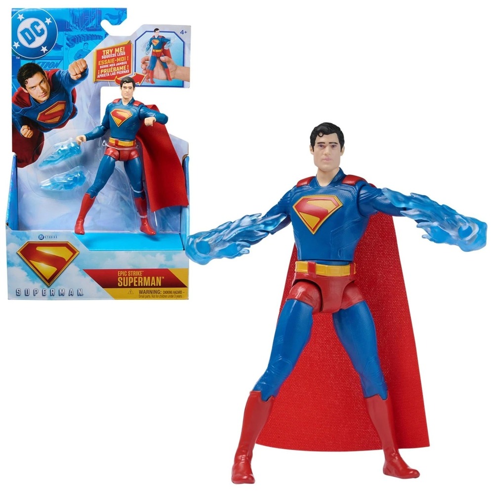 DC Superman 2025 Action Figures Epic Strike Action Figure, 6-Inch Tall